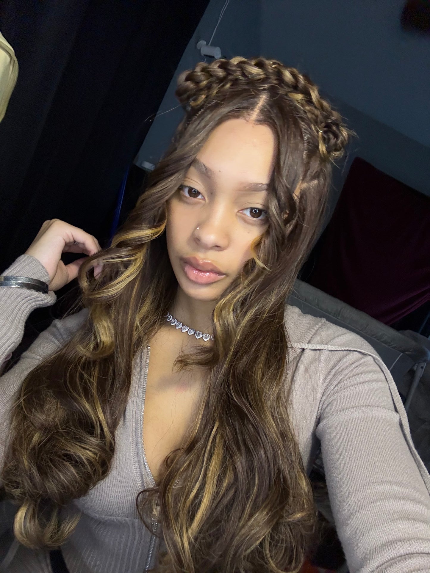 Human Hair Brown & Coffe 30 Inch 13x4 180% Density HD Lace