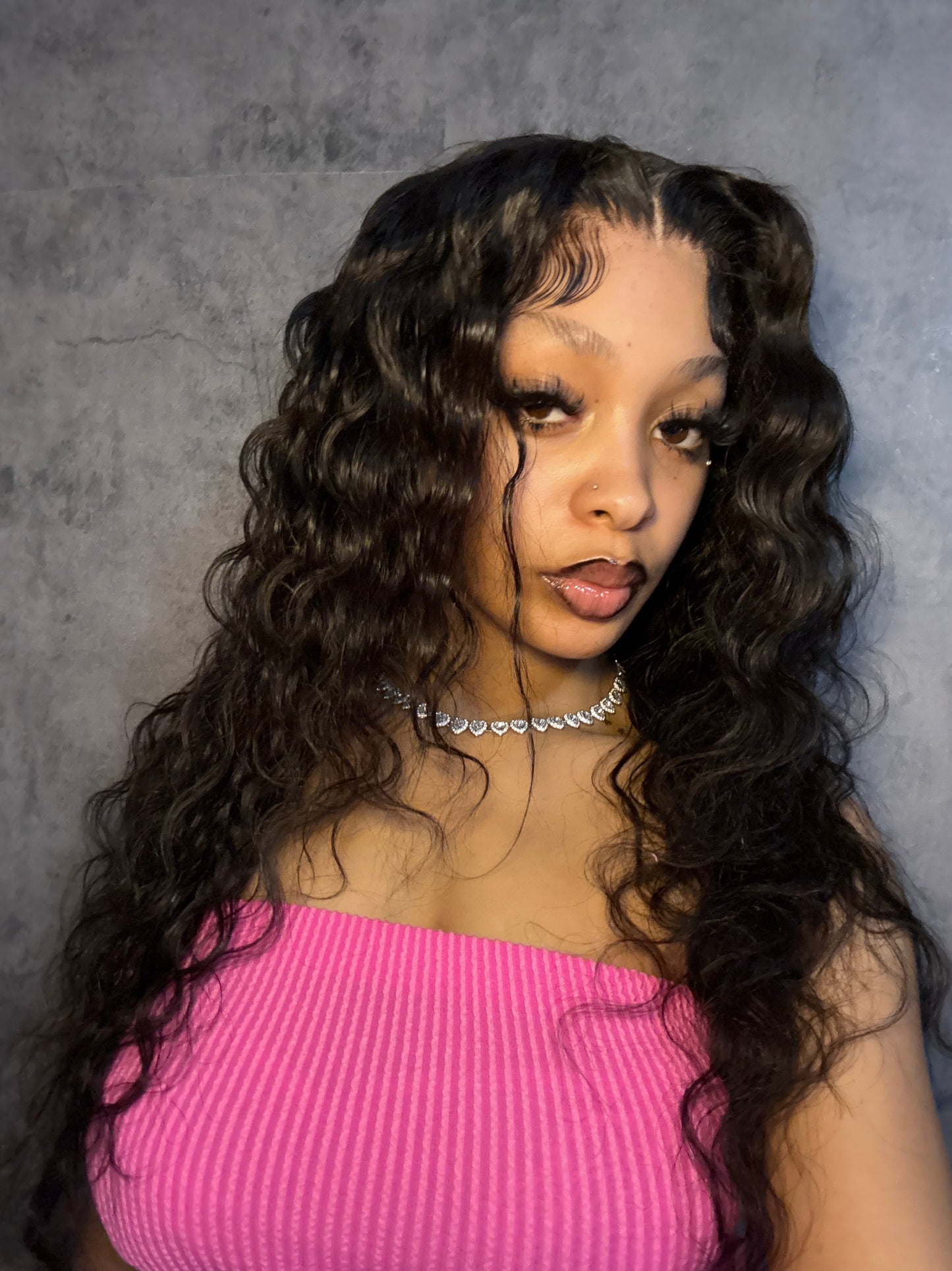 Black 13x6 Human Hair 28 inch lace front
