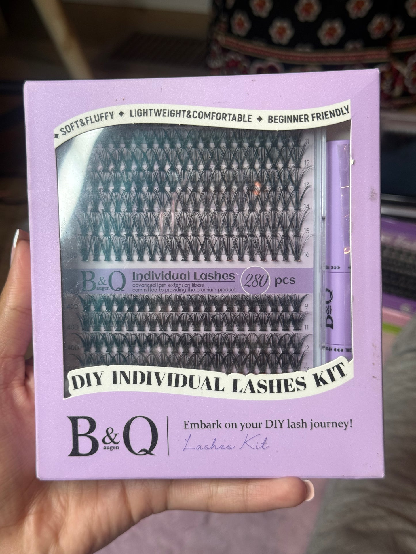 B&Q Natural Wispy Lash Clusters