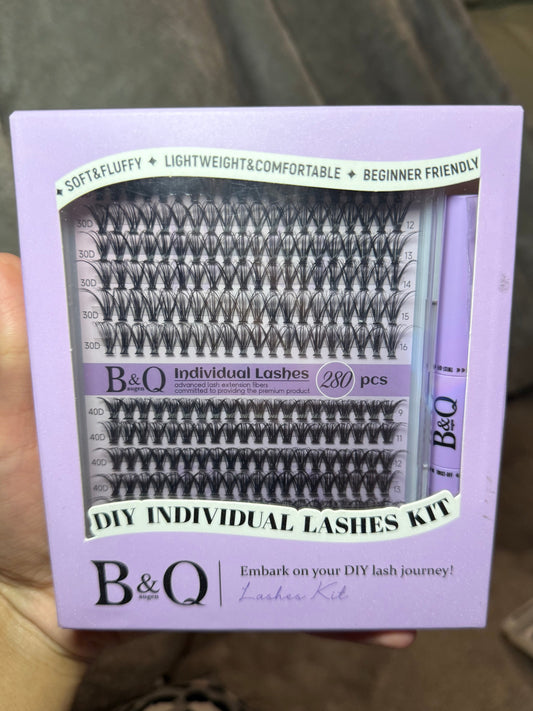 2 Different Styles 9-16MM Lash Clusters / B&Q Brand