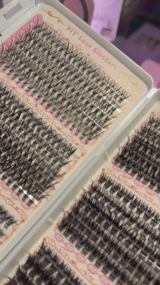 6 Different Styles 10-18MM Lash Clusters/ GRIMOIRE Brand