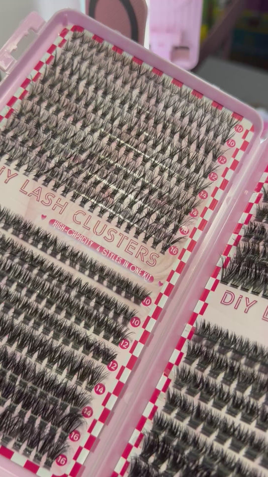 4 Different Styles 10-16MM Lash Clusters / BEST WISH Brand