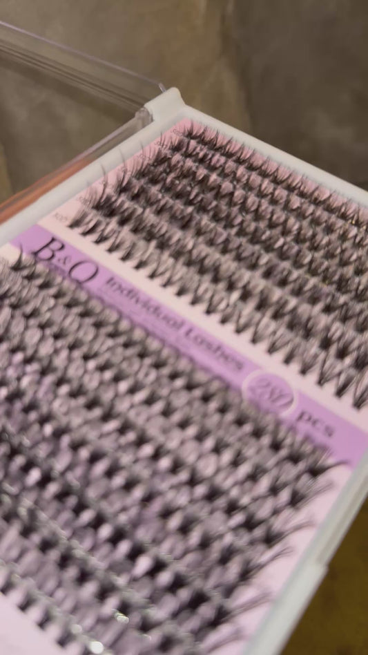 2 Different Styles 9-16MM Lash Clusters / B&Q Brand